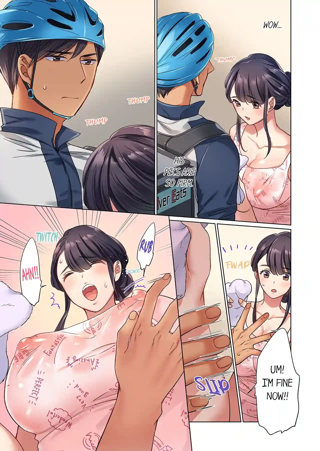 Work-at-Home Clerk, Cums on All Fours! Impatient Delivery Sex - Episode 1 - read scene 14