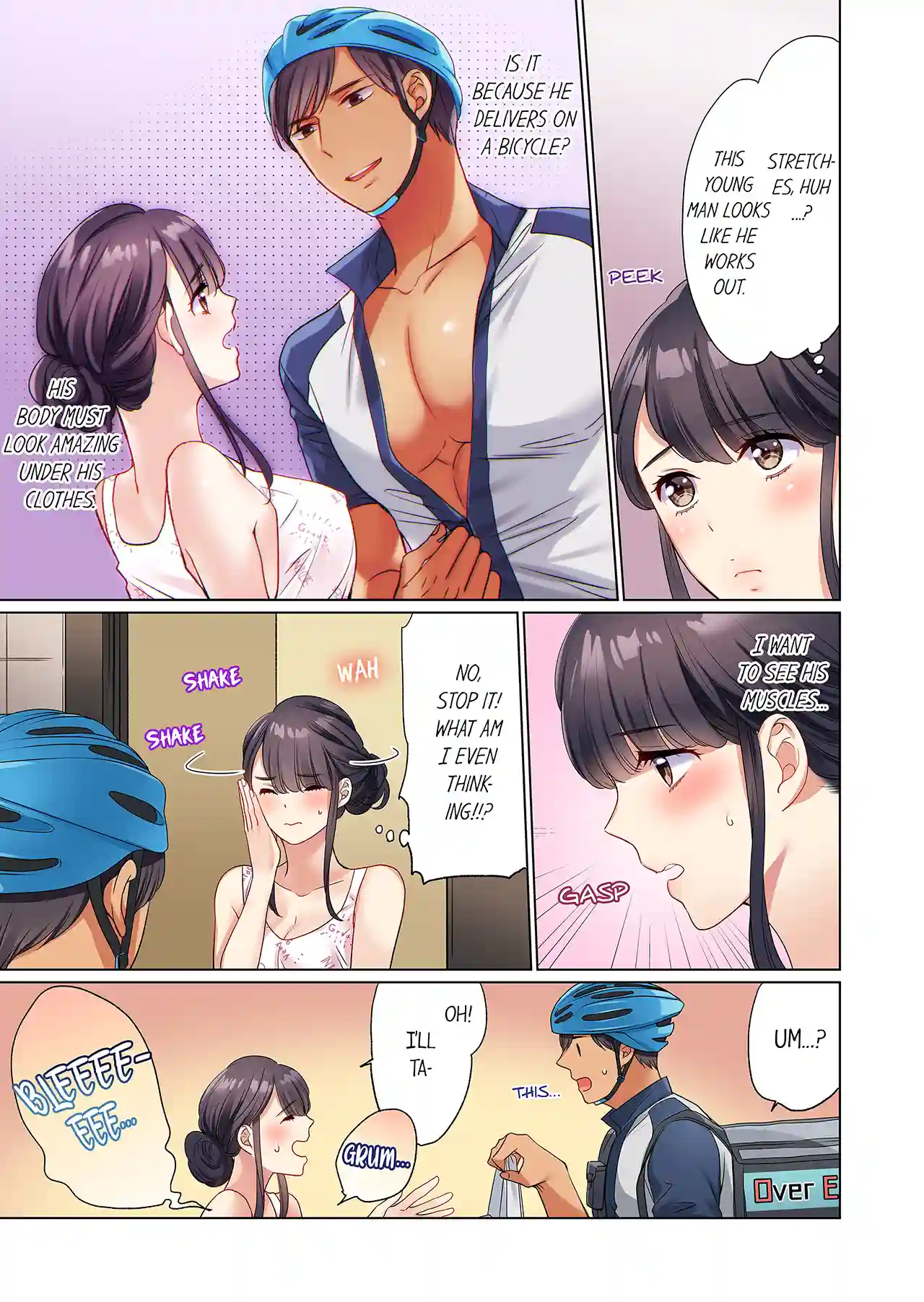 Work-at-Home Clerk, Cums on All Fours! Impatient Delivery Sex - Episode 1 - read scene 6