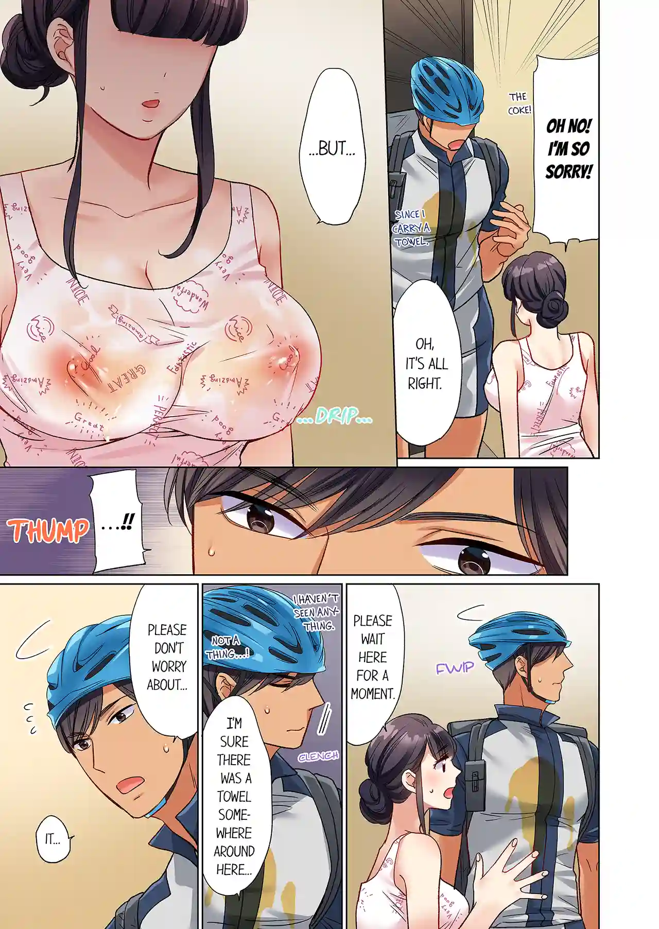 Work-at-Home Clerk, Cums on All Fours! Impatient Delivery Sex - Episode 1 - read scene 10