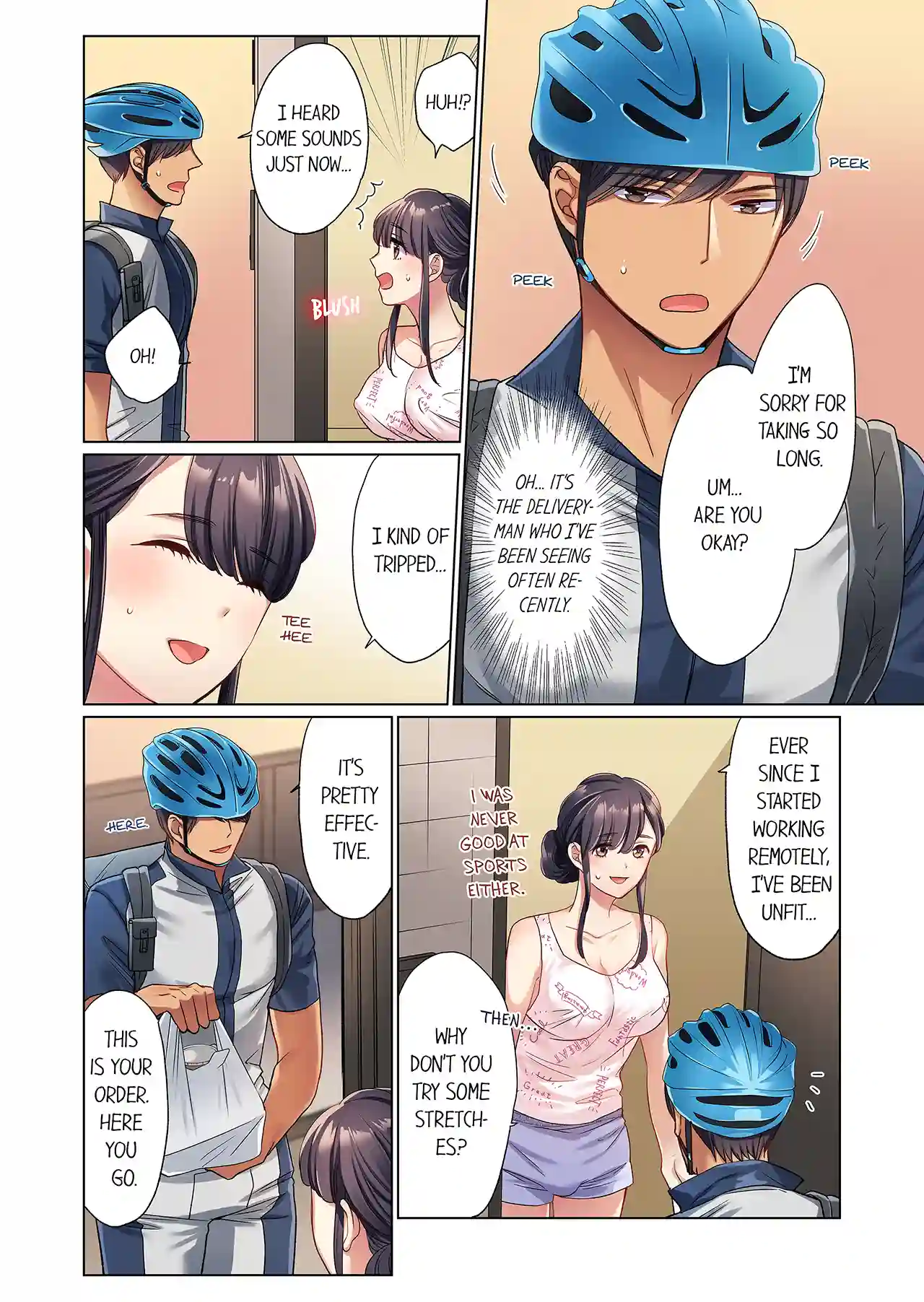 Work-at-Home Clerk, Cums on All Fours! Impatient Delivery Sex - Episode 1 - read scene 4