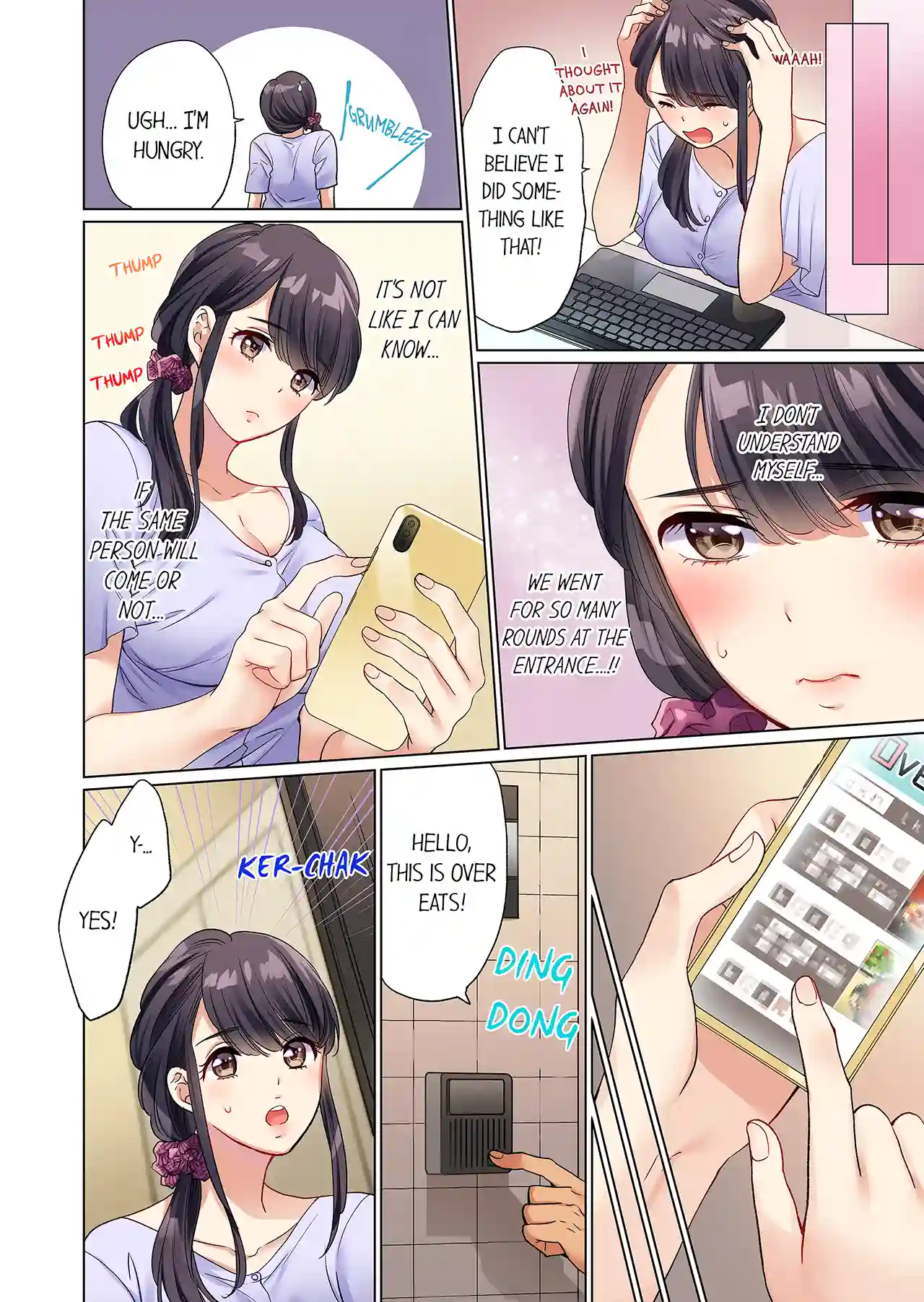 Work-at-Home Clerk, Cums on All Fours! Impatient Delivery Sex - Episode 3 - read scene 8