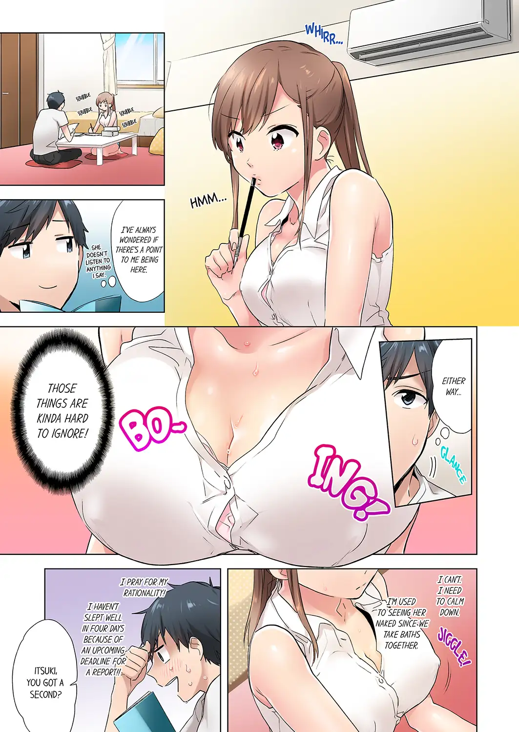 A Scorching Hot Day with A Broken Air Conditioner　If I Keep Having Sex with My Sweaty Childhood Friend… - Episode 1 - read scene 3