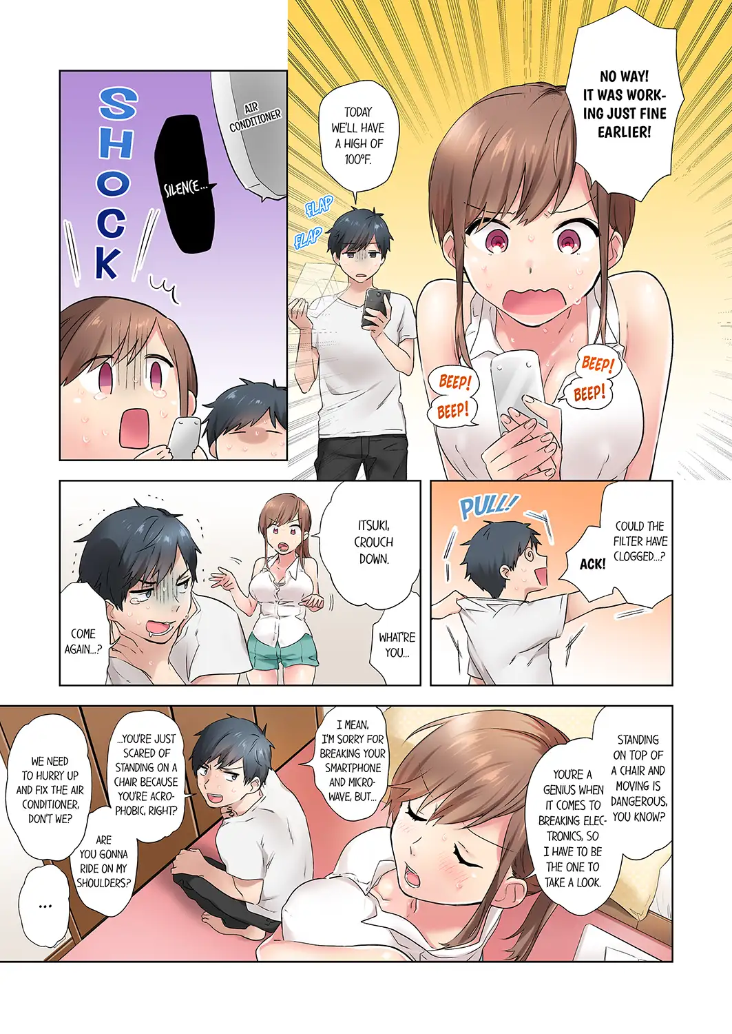 A Scorching Hot Day with A Broken Air Conditioner　If I Keep Having Sex with My Sweaty Childhood Friend… - Episode 1 - read scene 5