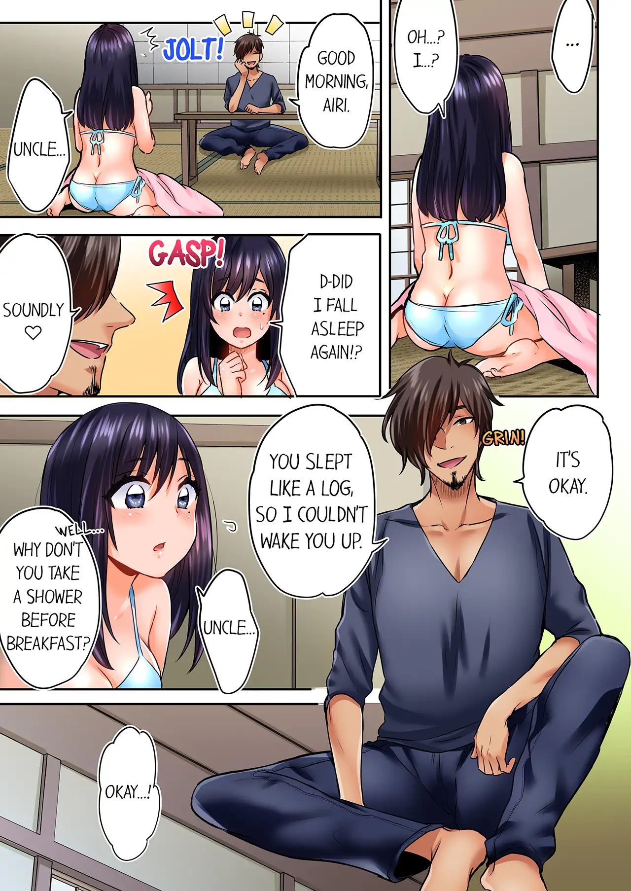 Sleeping Niece, Sneaky Uncle.He Teases Her All Night On A Hot Summer Night… - Episode 1 - read scene 5