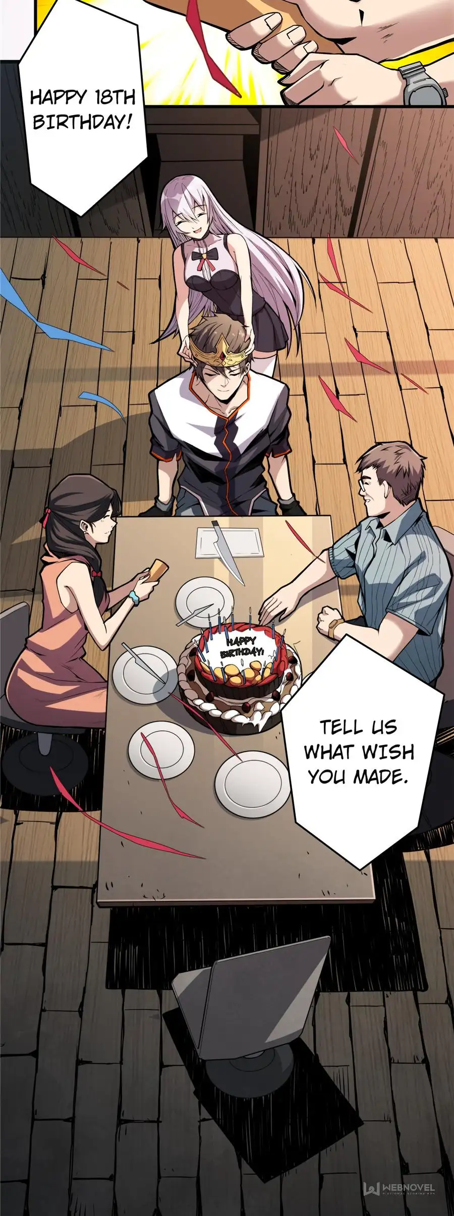 You will have a King account at the beginning - Episode 1 - read scene 2