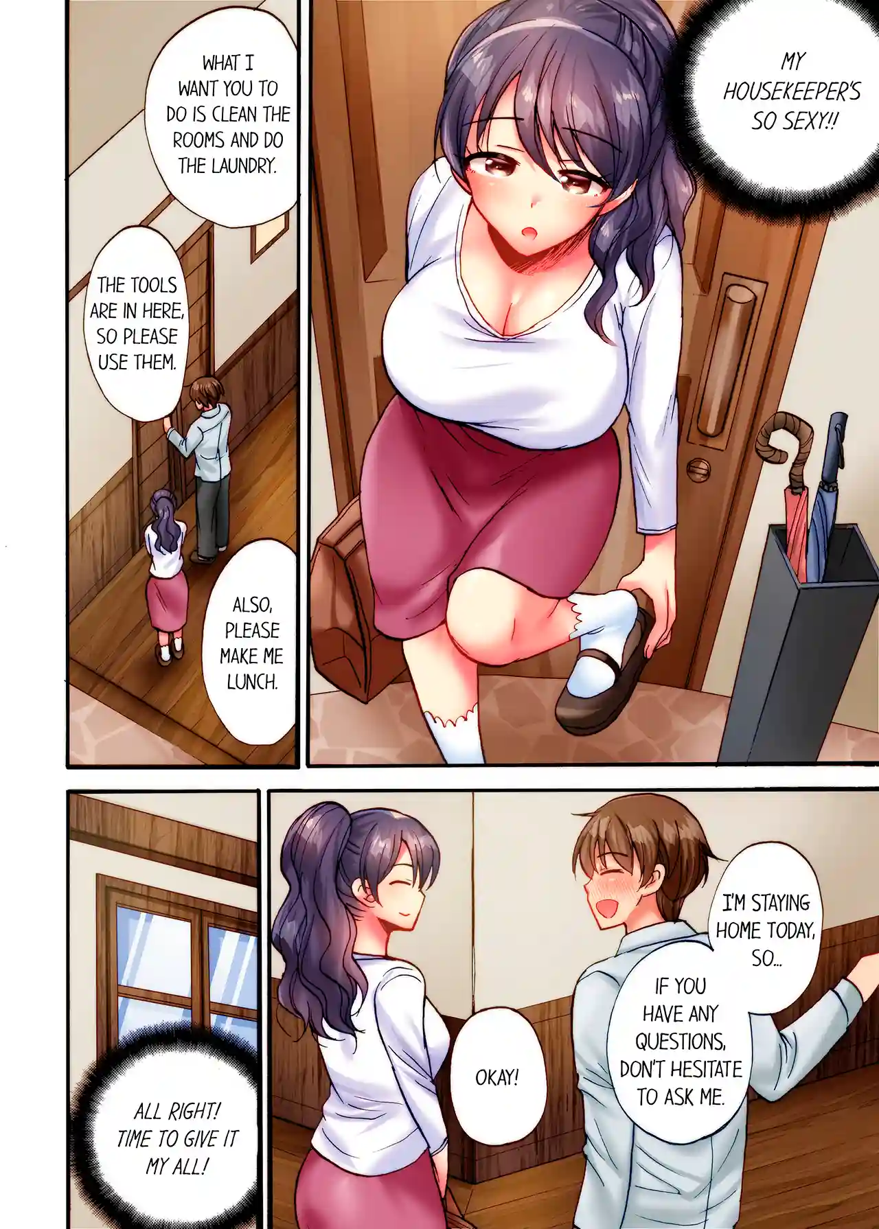 "We Can't! It'll Be An Affair!" Wife Who Loves Penetration Has Hardcore Sex During Work - Episode 1 - read scene 4